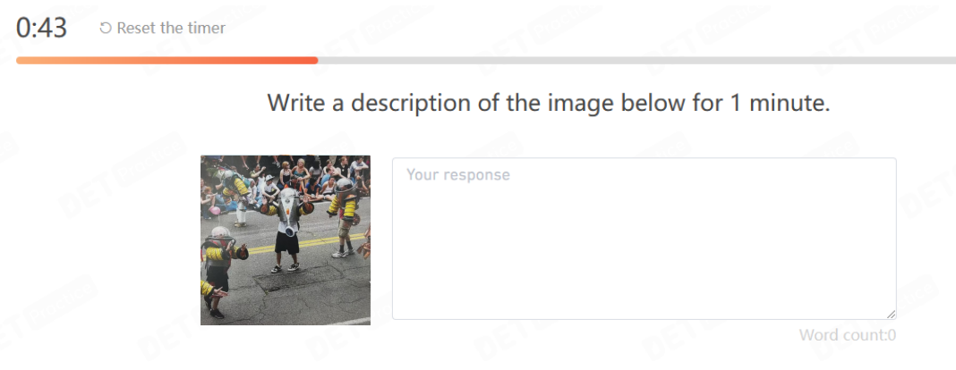 A screenshot of the 'Write About the Photo' related to People Category